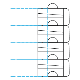 Muros de sustentação de terras em blocos pré-fabricados de betão reforçados